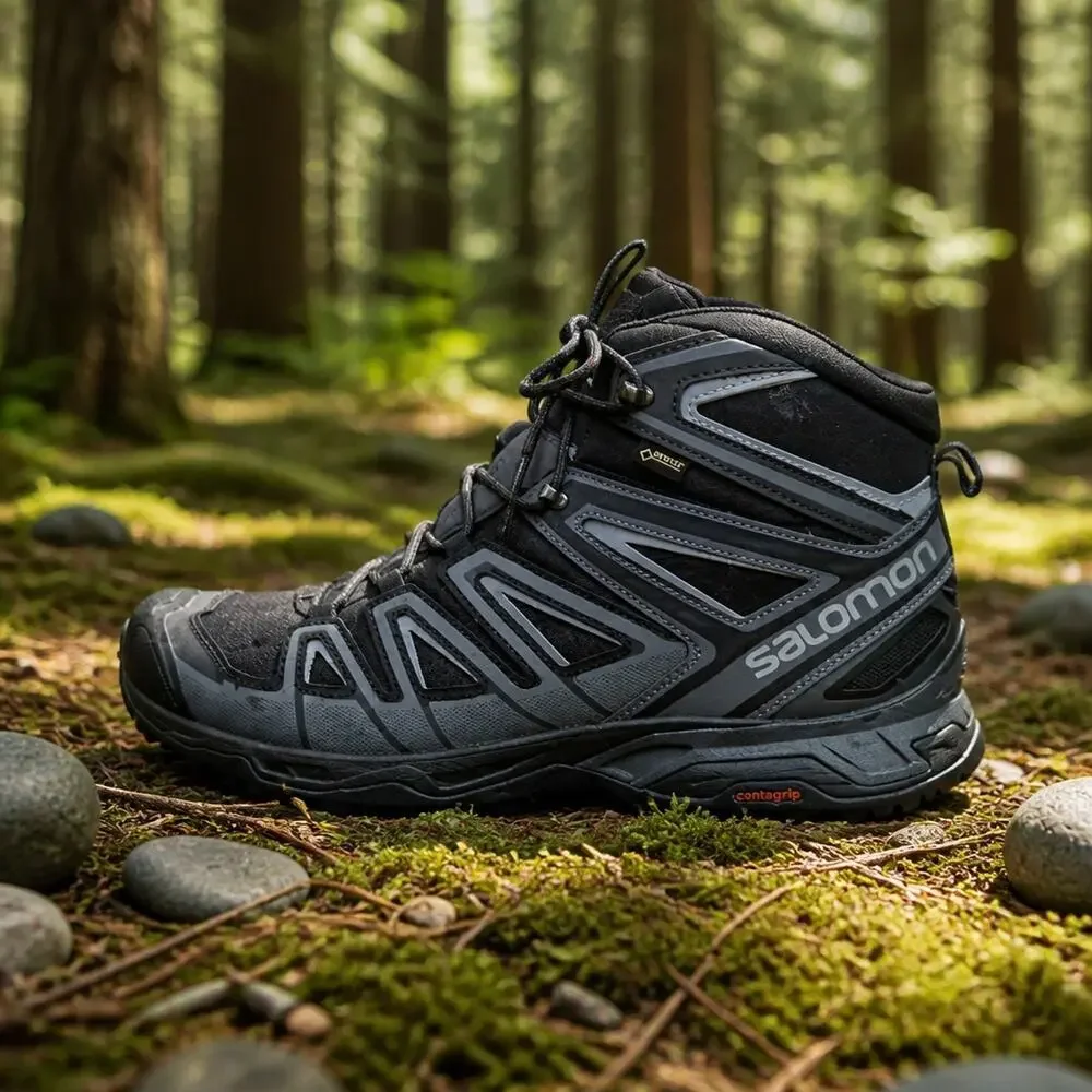 Salomon X Ultra 3 Mid GTX Gore-Tex Hiking Boots Black Men’s Size 14